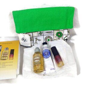 L'Occitane Nourishing Protect Set Of 4 Items ( Free Pouch ) NEW
